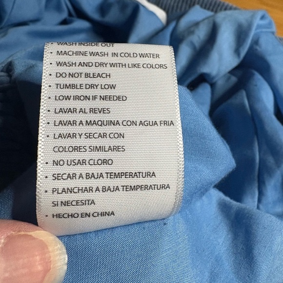 GUC Kancan- Reid Blue Corduroy Cropped Bomber Jacket. Size S - Picture 7 of 12